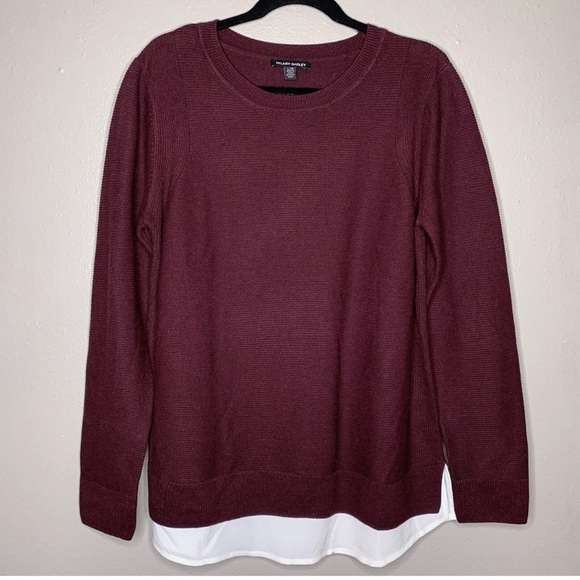 Hilary Radley Tops - Hilary Radley Burgundy Blouse